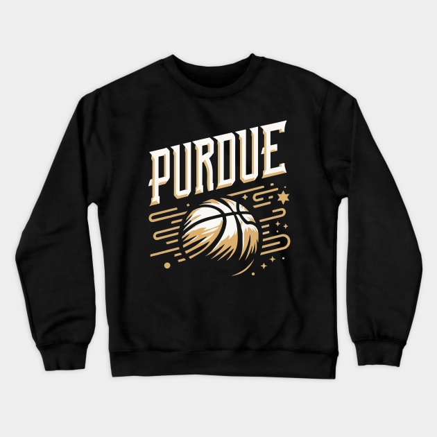 PURDUE Basketball Tribute - Basketball Purdure University Design Purdue Tribute - Basket Ball Player Crewneck Sweatshirt by TributeDesigns